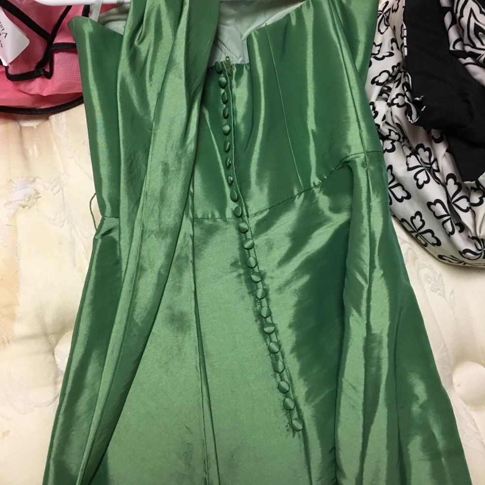 Green full length gown